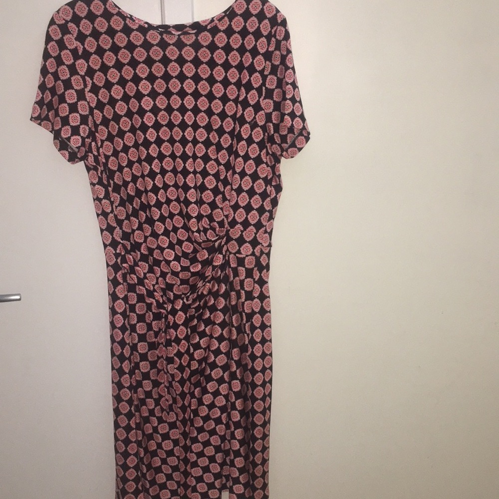 DVF Classic patterned silk faux wrap dress.  NWOT